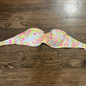 NWOT strapless bikini top and bottom